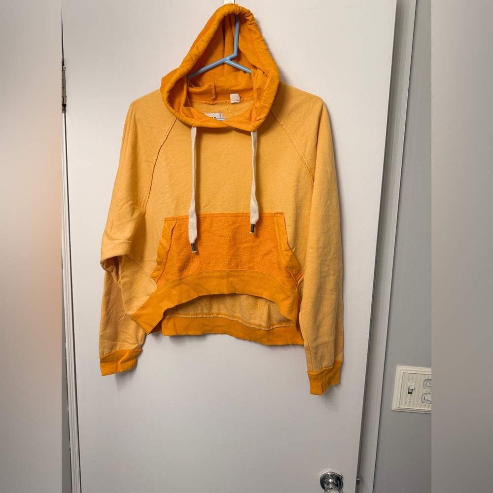 Urban Outfitters Two-Tone Orange Hoodie Sweater